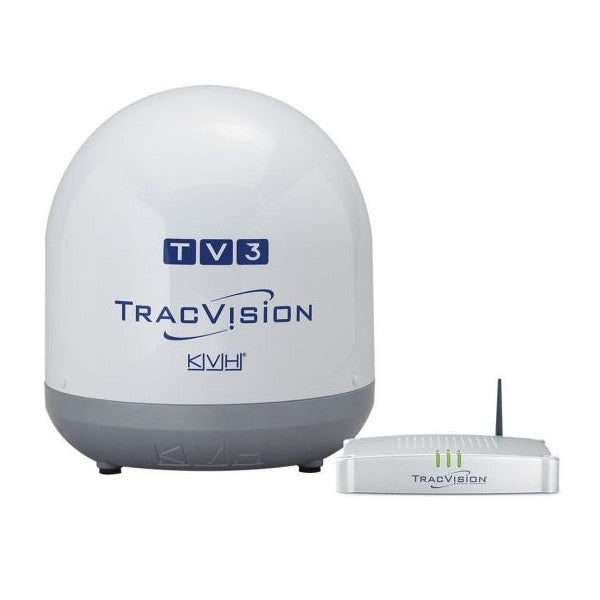 KVH TracVision TV3 Sistema ta' TV marittima bil-satellita b'IP-Enabled TV-Hub B għall-Baħar