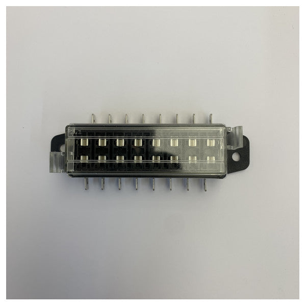 Bloco de fusíveis Marine Blade com tampa transparente para sistemas de 12V/24V -010