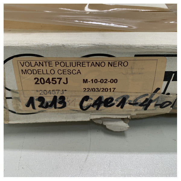 عجلة قيادة ISOTTA Cesca ذات 3 أذرع من الفولاذ المقاوم للصدأ أسود - 350 مم