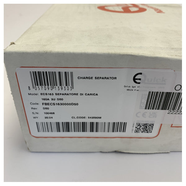 Quick ECS 163 Electronic Charge Separator 160A - Marine Battery Isolator