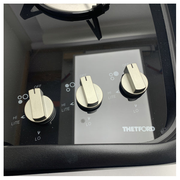 Thetford SHB16998-SP 3-Burner Portable Marine Gas Cooktop with Spark Ignition