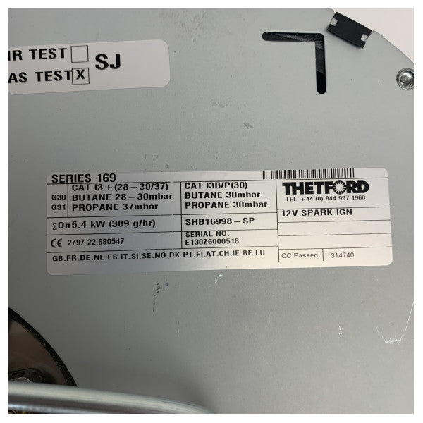 Thetford SHB16998-SP 3-Burner Portable Marine Gas Cooktop with Spark Ignition