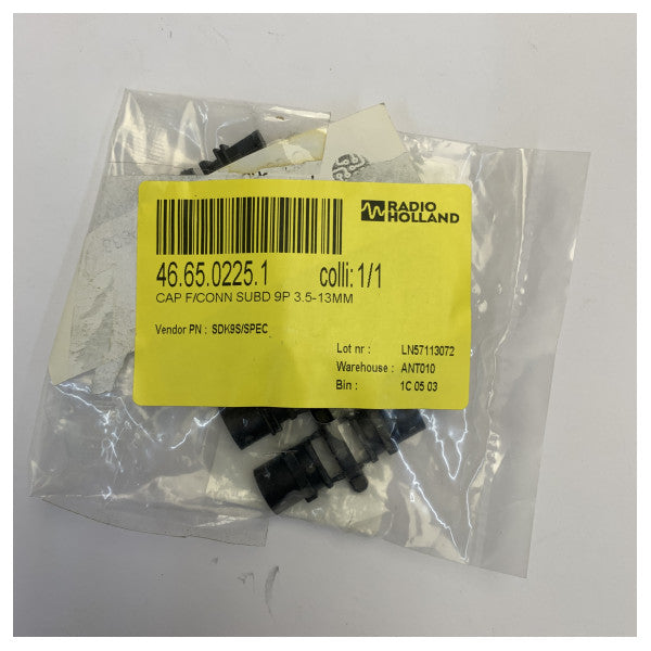 Tapa del conector de datos para SUBD-9P - 22222-RHGC-SUBD-9P