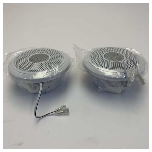 Fusion XS-F40CWB XS Series 4-tommers marinehøyttalere - hvite gitterpar