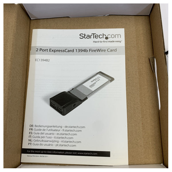 Adaptador StarTech FireWire ExpressCard 1394b de 2 Portas para Portátil - EC1394B2