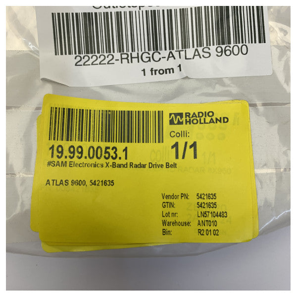 Optibelt pogonski remen za SAM Electronics X-Band Radar ATLAS 9600, 5421635