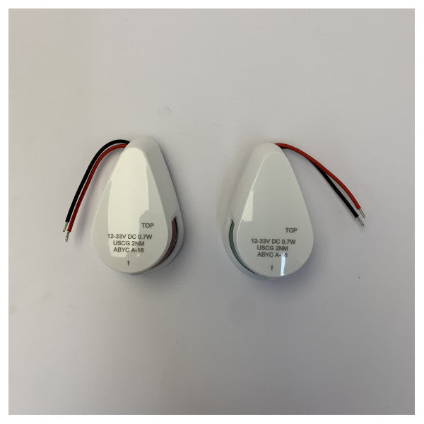 24V LED комплект навигационни светлини - комплект ляв и десен борд - бяло 226999
