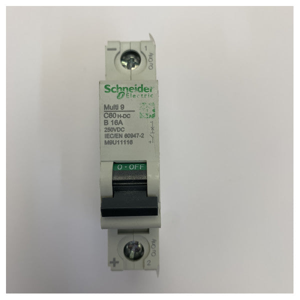 Schneider Electric C60H-DC B16A Μινιατούρα Αυτόματος Διακόπτης 16A 250VDC