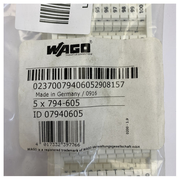 Marcatori per terminali Wago 794-605 WMB Multi Marking System