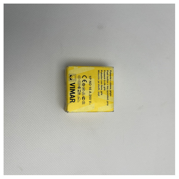 Vimar Key Switch 16A 250V for Marine Electrical Systems � Durable Weatherproof Panel Mounted Command Switch