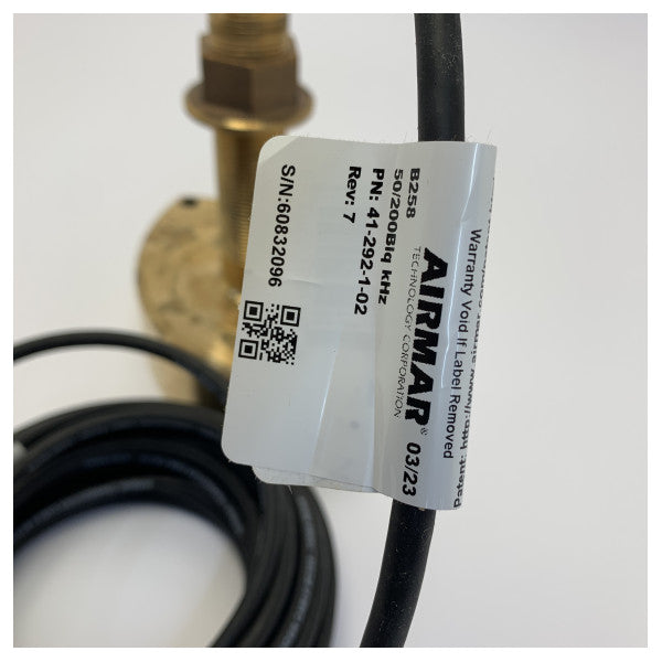 Airmar B258 bronze gennem-skrogs-transducer 1 kW 50/200 kHz - Ny