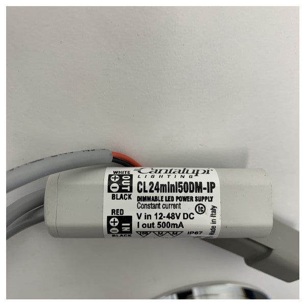 Cantalupi 20 TOP 8 R FIX paslanmaz çelik siyah downlight spot