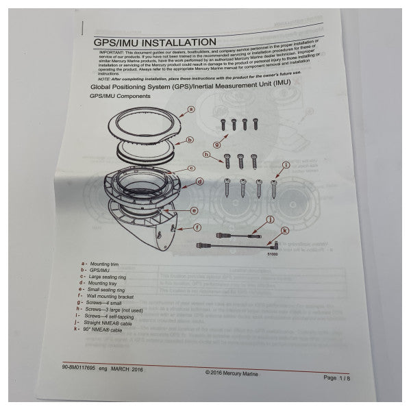 Mercury 8M0157195 Marine Control System Autopilot Kit Joystick Piloting
