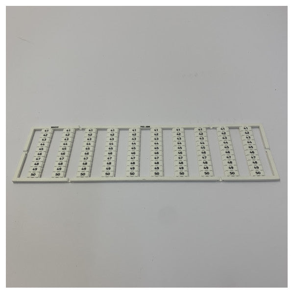 Carte de marquage Wago 793-606 WMB pour installations électriques