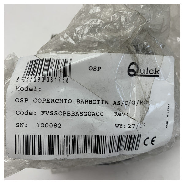 Cubierta de cabrestante rápida de latón cromo