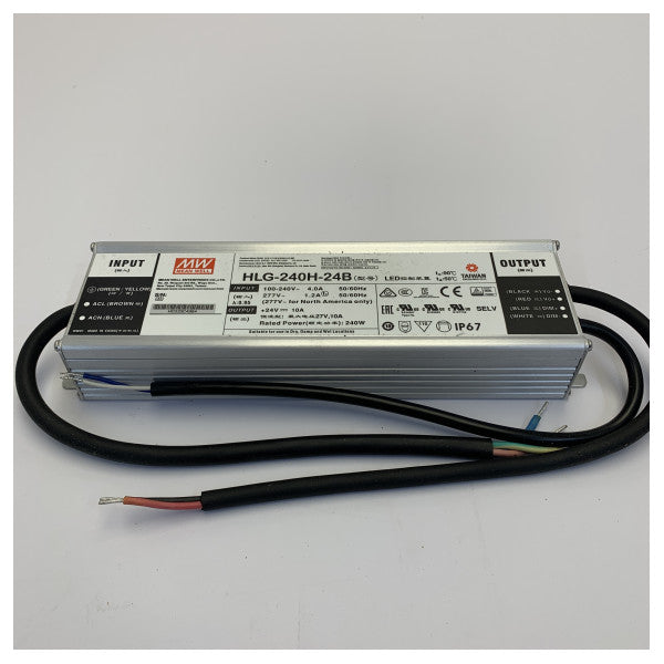 Alimentation pour driver LED Mean Well HLG-240H-24B 24V 10A 240W IP67
