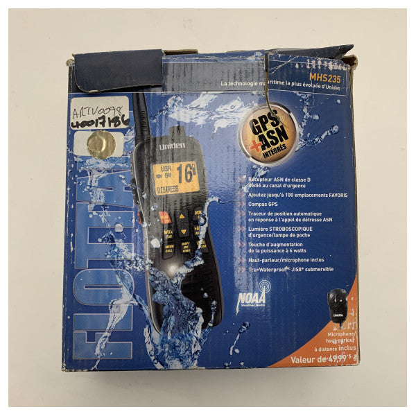 Waterproof Handheld Marine VHF Radio with GPS and DSC