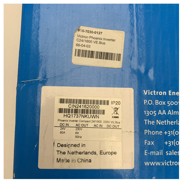 Victron Phoenix 24V 1600W Onduleur 230V AC pour la marine et le camping-car - CIN241620000