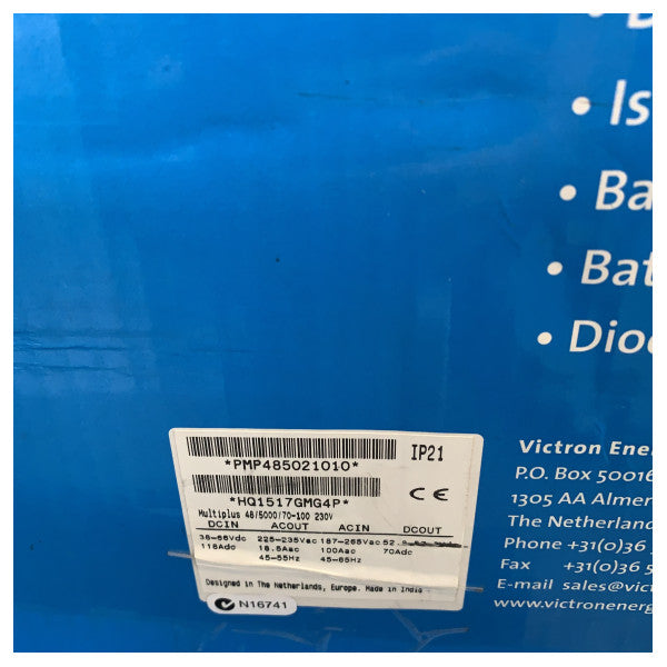 Ładowarka inwerterowa Victron MultiPlus 48V 5000VA 230V z ładowarką akumulatorów 70A i przełącznikiem zasilania