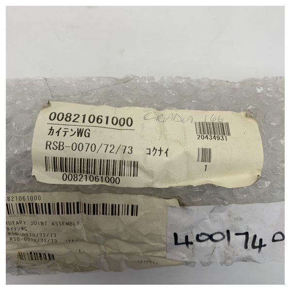 Ensamblaje de unión rotativa de radar Furuno MODELO 1763C-1952Mk2/FR-7XX2 RSB-0070/72/73