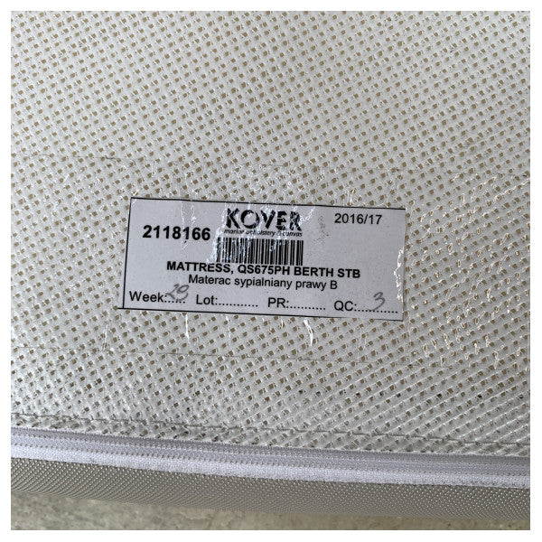 Quicksilver 675 Pilothouse Styrbord sida Sängmadrass vit - 2118166