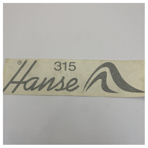 Hanse Yachts H315 Hull Decal Sticker 451x110mm RAL9011 Graphite Black