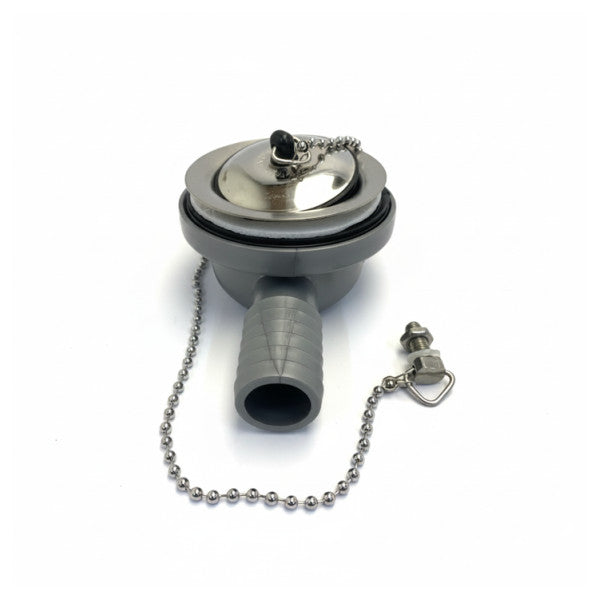 Barka PF2535 Marine-Spülenablaufgarnitur - 18/8 Edelstahl Inox Flachprofil