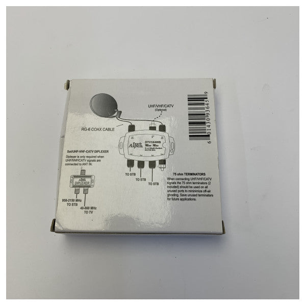 KVH Eagle Aspen TV-SAT Multiswitch Power Supply - DirecTV Approved - DTV3X4WB