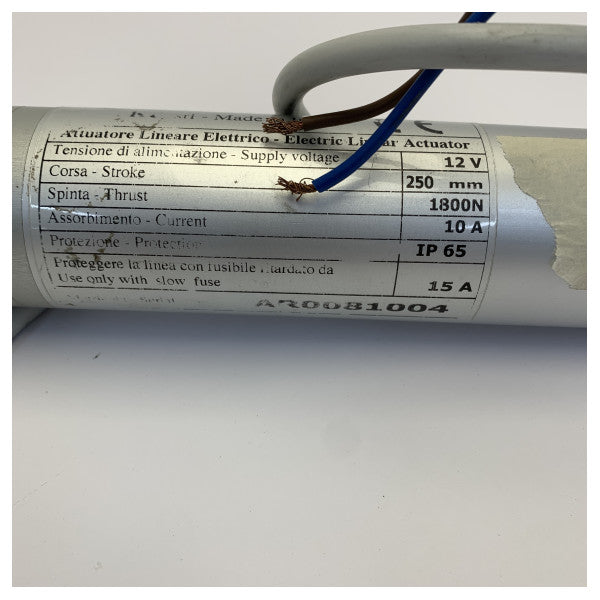 Barka Electric Actuator 250mm 1800 nm 12V - AR0081004
