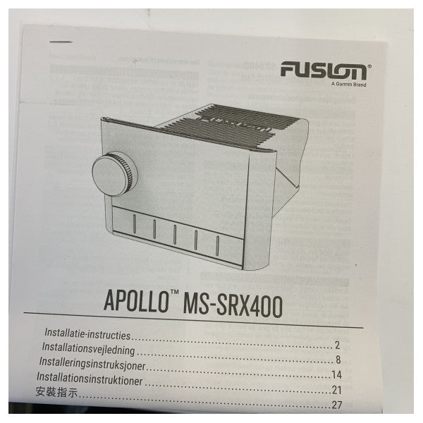 Fusion Apollo MS-SRX400 Marine Radio Hi-Fi Stereo with Built-in Wi-Fi