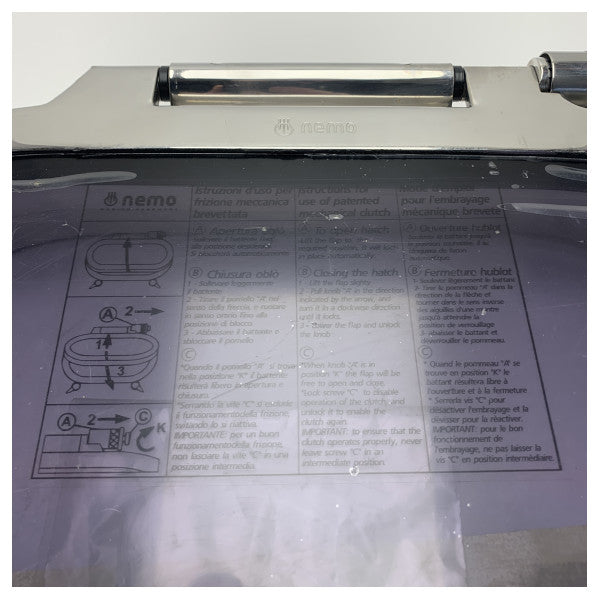 Nemo stainless steel oval opening porthole type 215.615