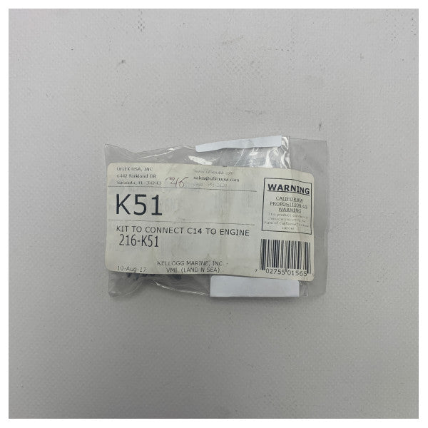 Uflex Kit de ligação do cabo de direção Ultraflex K51 Tipo OMC