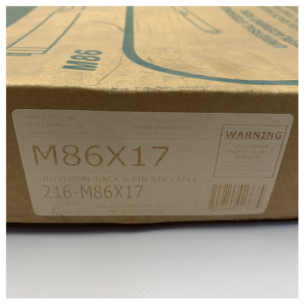 Uflex ユニバーサルマリンステアリングケーブル M86 ラック&ピンステアリングシステム用 �耐久性のあるステンレススチール製交換品