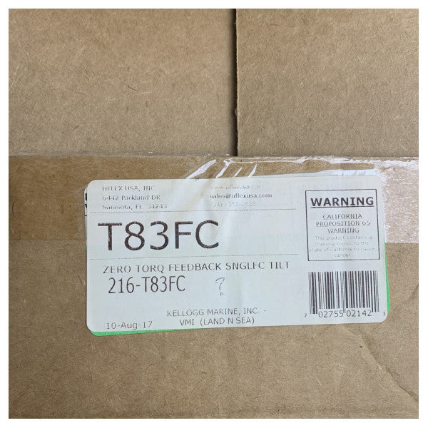 Uflex T83FC خوذة دوارة ذات خوذة دوارة أحادية الكابل Uflex T83FC صفر عزم دوران