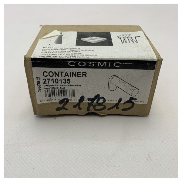 Cosmic Chrome държач за четки за зъби 2710135 - издръжлив ръждивоустойчив метален органайзер за баня за морски и влажни среди