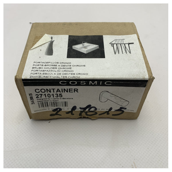 Cosmic Chrome държач за четки за зъби 2710135 - издръжлив ръждивоустойчив метален органайзер за баня за морски и влажни среди