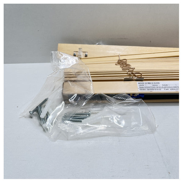 Adrialux Marine дървена венецианска щора 63x68 cm - трайна слънцезащита за лодки и кораби