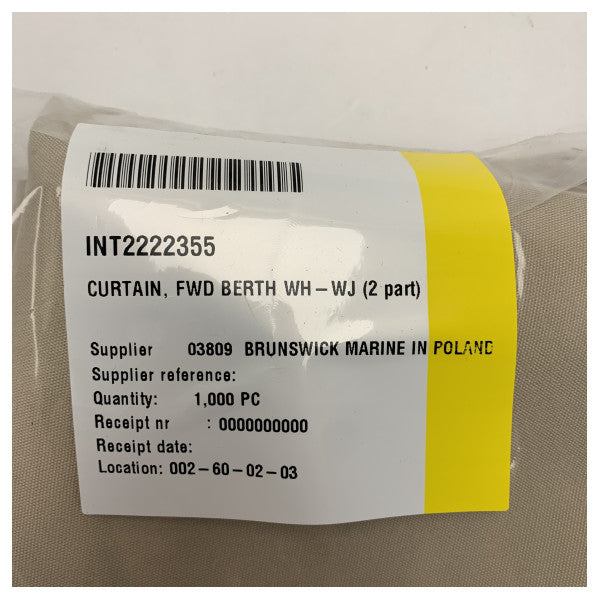 Quicksilver 755 Wochenende Vorderkabinenvorhang - 2222355