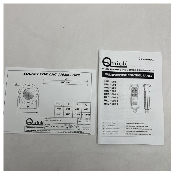 Γρήγορος ενσύρματος πίνακας τηλεχειρισμού HRC1002