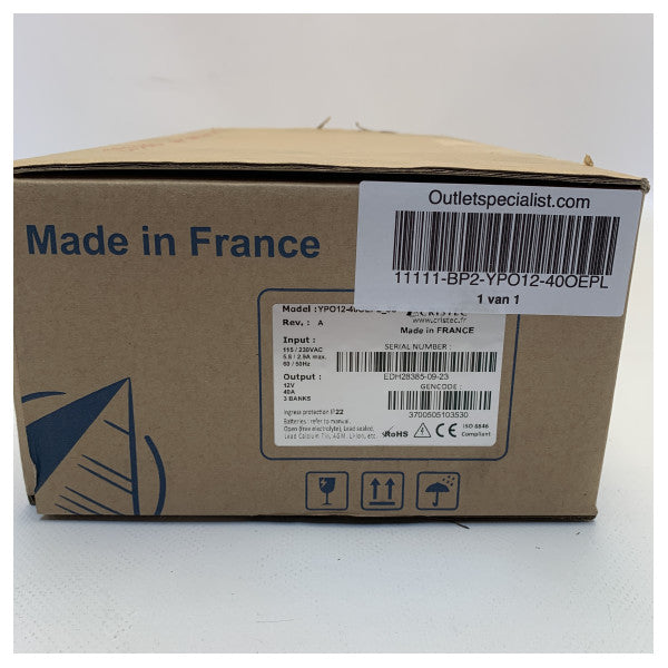 Cristec YPO12-40 40A | 12v | 3 Ħruġ Ċarġer tal-Batterija