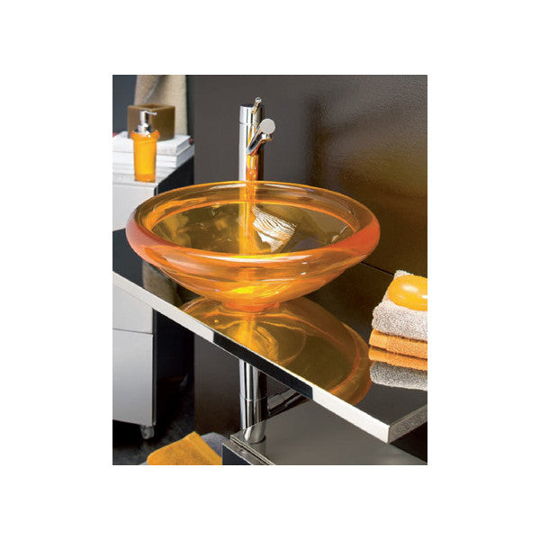 Regia Gloss Marine Waschbecken D400 mm x 120 mm - Langlebiges glänzendes rotes Ice Luc Kunststoffbecken für Boote und Yachten