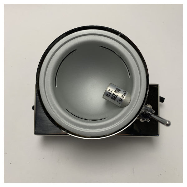 Viabizzuno Mexcal Spot Wall Light 1 CP Chrome - wytrzymała morska lampa ścienna z oprawą GY6.35 do łodzi i wnętrz żeglarskich