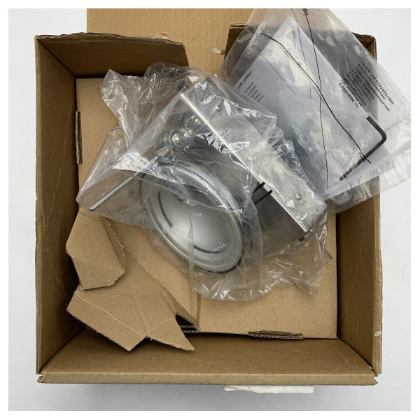 Viabizzuno Mexcal Spot Wall Light 1 CP Chrome - wytrzymała morska lampa ścienna z oprawą GY6.35 do łodzi i wnętrz żeglarskich