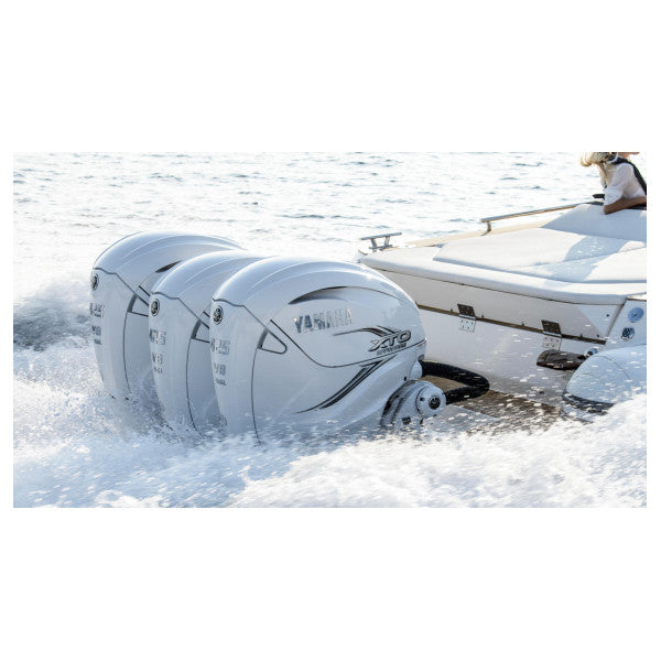 Motor fora de borda marítimo Yamaha XF425NSA2 V8 425 HP XTO branco