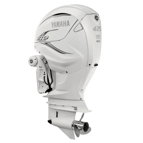 Motor fora de borda marítimo Yamaha XF425NSA2 V8 425 HP XTO branco