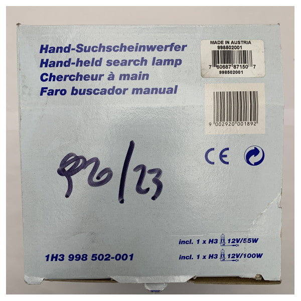 ヘラマリンHM8502 998 502-001ハンドヘルドサーチランプコンパクトなデザイン
