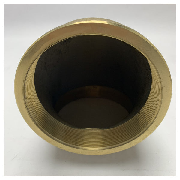 Guidi Brass 5 Inch 90 Degree Elbow Fitting Female-Female Thread Corrosion Resistant Marine Grade - 0090#100014