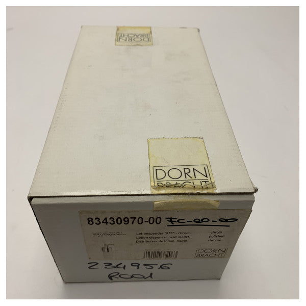 Dispensador de Loções de Parede Dornbracht com Cromado e Vidro Fosco - 83430970-00