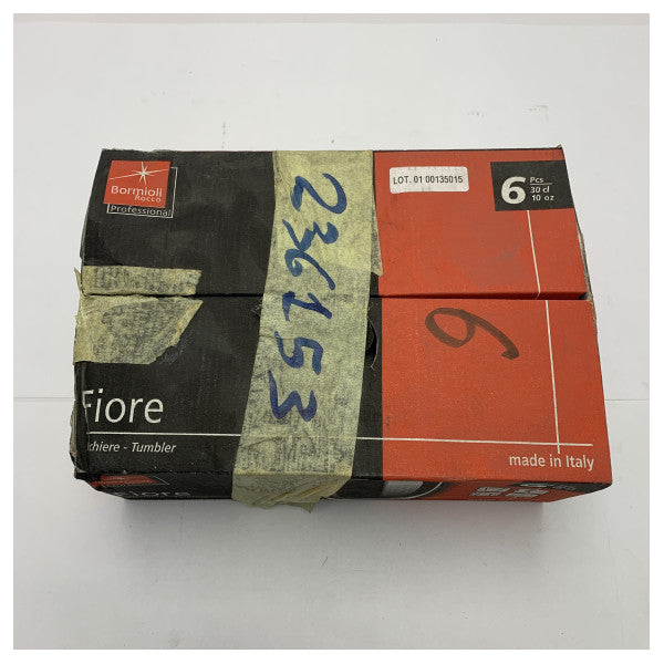 Fiore 236153 vinglasuppsättning av professionell kvalitet 6-pack