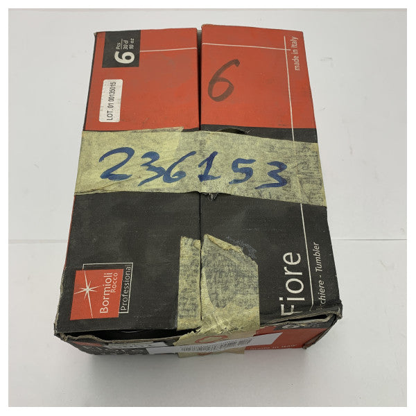 Fiore 236153 vinglasuppsättning av professionell kvalitet 6-pack